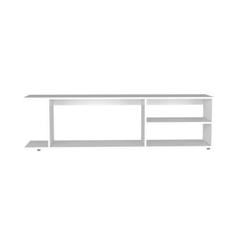 Mesa para TV Wood, Blanco Duqueza, Para Televisor Hasta 70 Pulgadas