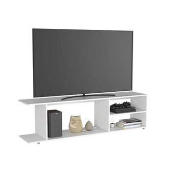 Mesa para TV Wood, Blanco Duqueza, Para Televisor Hasta 70 Pulgadas