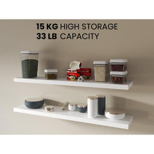 Repisa Flotante Shelf 120, Blanco X2 Unidades ZF