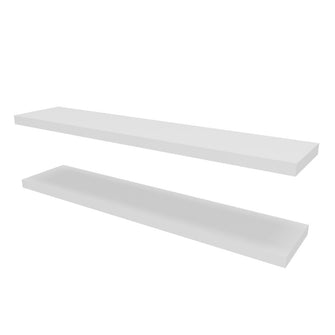 Repisa Flotante Shelf 120, Blanco X2 Unidades ZF