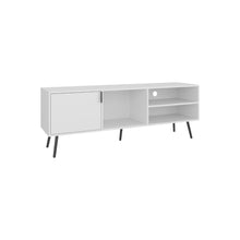 Mesa para TV Vulanno, Blanco Duqueza, con una puerta abatible 70" ZF