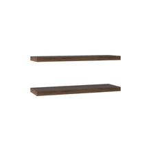 Repisa Flotante Maca X2, Nogal, con espacio para ubicar objetos ZF