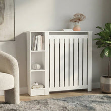 Cubierta para Radiador Joseph, Blanco Duqueza, Con espacios para objetos decorativos ZF