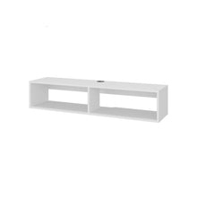 Mesa Para Tv Flotante Rocky, Kronos Blanco, Apto pata TV de hasta 55" ZF