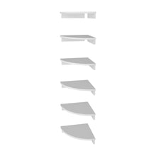 Set de 2 Repisas Esquineras Flotantes Shelf, Kronos Blanco, con Espacio para Colocar Objetos Decorativos ZF