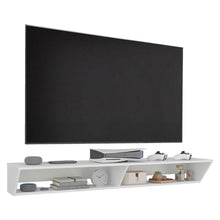 Mesa Para Tv Russel, Kronos Blanco, Flotante Con Espacio Para Ubicar Objetos ZF