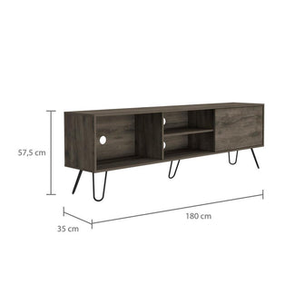 Mesa Para Tv Telmo, Nogal, con Espacio Para Tv Hasta de 75 Pulgadas ZF