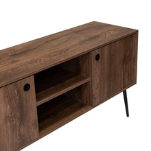 Mesa Para Tv Valencia, Nogal, Con Espacio Para Tv de Hasta 60 Pulgadas