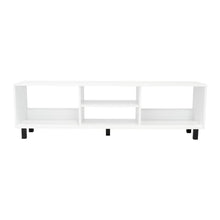 Mesa para TV Túnez, Blanco Duqueza, para Televisor hasta 70 Pulgadas