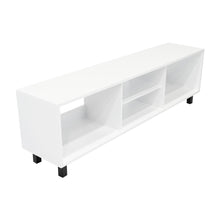 Mesa para TV Túnez, Blanco Duqueza, para Televisor hasta 70 Pulgadas