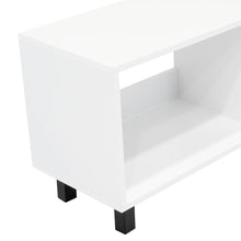 Mesa para TV Túnez, Blanco Duqueza, para Televisor hasta 70 Pulgadas