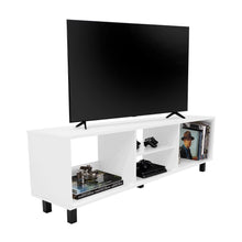 Mesa para TV Túnez, Blanco Duqueza, para Televisor hasta 70 Pulgadas