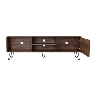 Mesa Para Tv Rony, Nogal, con Espacio Para Televisor de Hasta 75 Pulgadas