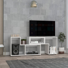 Mesa Para Tv Ascher, Blanco Duqueza, con Espacio Para Televisor de Hasta 50 Pulgadas