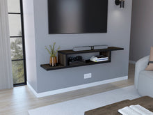 Mesa Para Tv Flotante Dilix, Carbón, con superficie para objetos decorativos