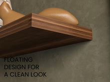 Repisa Flotante Maca X2, Cobre, con espacio para ubicar objetos ZF