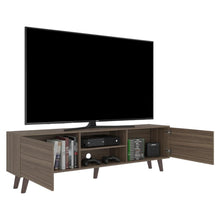 Mesa Para Tv Telmo, Avellana, Con Espacio Para Tv Hasta de 80 Pulgadas