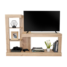 Mesa Para Tv Samir, Café Claro, con Espacio Para Televisor de Hasta 55 Pulgadas