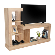 Mesa Para Tv Samir, Café Claro, con Espacio Para Televisor de Hasta 55 Pulgadas