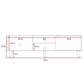 Mesa Para Tv Viena, Café Claro, Para Televisor de 70 Pulgadas