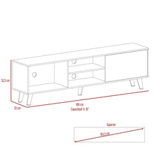 Mesa Para Tv Viena, Café Claro, Para Televisor de 70 Pulgadas