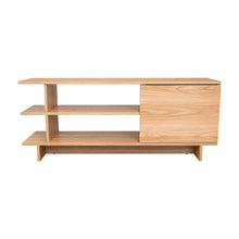 Mesa para TV Peralta, Fresno Europeo, con espacio para TV hasta 50''