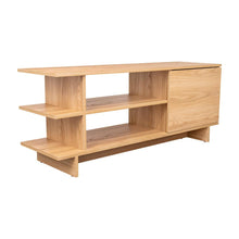 Mesa para TV Peralta, Fresno Europeo, con espacio para TV hasta 50''