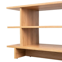 Mesa para TV Peralta, Fresno Europeo, con espacio para TV hasta 50''