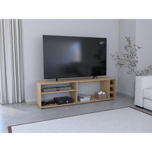 Mesa para TV Sunta, Fresno Europeo, Con amplios espacios para ubicar dispositivos de entretenimiento 60"