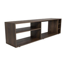 Mesa para TV Sunta, Nogal Europeo, Con amplios espacios para ubicar dispositivos de entretenimiento 70"