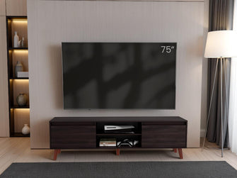 Mesa Para Tv Polaris, Nogal Europeo, para tv de hasta 75 pulgadas ZF