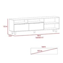 Mesa Para Tv Morelia, Castaño, con Espacio Para Televisor de Hasta 75 Pulgadas