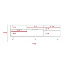 Mesa Para Tv Morelia, Castaño, con Espacio Para Televisor de Hasta 75 Pulgadas
