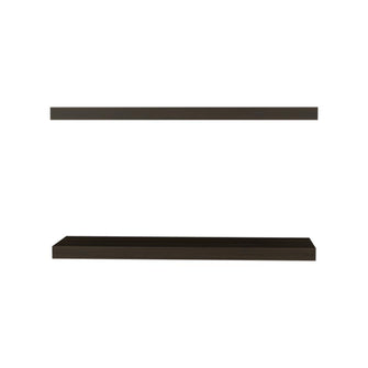 Repisa Flotante Maca X2, Caoba, con espacio para ubicar objetos ZF