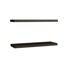 Repisa Flotante Maca X2, Caoba, con espacio para ubicar objetos ZF