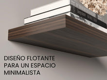 Repisa Flotante Maca X2, Caoba, con espacio para ubicar objetos ZF