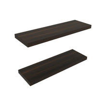 Repisa Flotante Maca X2, Caoba, con espacio para ubicar objetos ZF