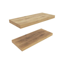 Set de 4 Repisas Flotante Maca, Macadamia, con Espacio para Ubicar Objetos