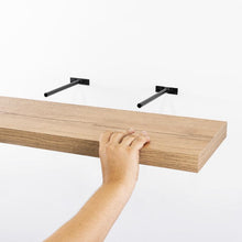 Set de 4 Repisas Flotante Maca, Macadamia, con Espacio para Ubicar Objetos
