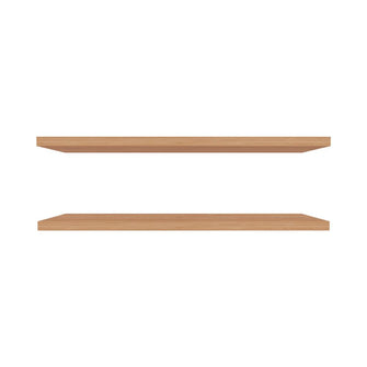 Repisa Flotante Shelf 120, Macadamia, con espacio para colocar objetos decorativos X2 unidades ZF