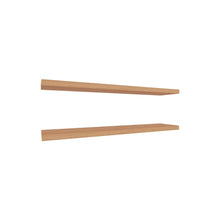 Repisa Flotante Shelf 120, Macadamia, con espacio para colocar objetos decorativos X2 unidades ZF
