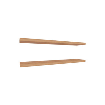 Repisa Flotante Shelf 120, Macadamia, con espacio para colocar objetos decorativos X2 unidades ZF