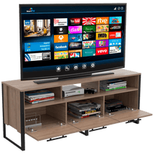 Mesa Para Tv Marvin, Miel, con Diferentes Cajones Para Guardar Objetos de Audio y Video