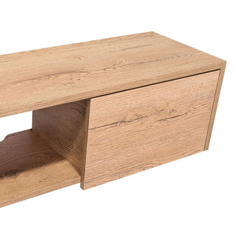 Mesa Para Tv Flotante Gleid, Macadamia, con Dos Puertas Abatibles sin inv