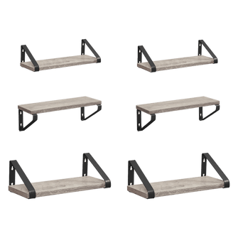 Set de 3 Repisas Shelf, Marrón Rustico X2