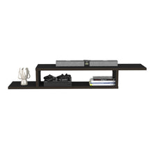 Mesa Para Tv Flotante Dilix, Negro Fantasía, con superficie para objetos decorativos