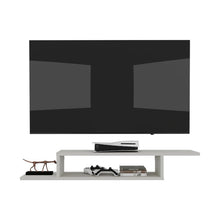 Mesa Para Tv Flotante Dilix, Nevado, con superficie para objetos decorativos