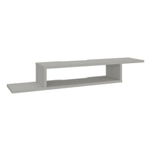 Mesa Para Tv Flotante Dilix, Nevado, con superficie para objetos decorativos
