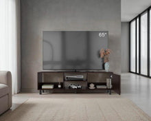 Mesa Para Tv Tunez, Nogal, Para Televisor Hasta 70 Pulgadas