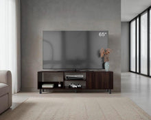 Mesa Para Tv Tunez, Nogal, Para Televisor Hasta 70 Pulgadas